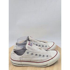 Converse ALL Star low Top White Sneakers Canvas Womens sz 8